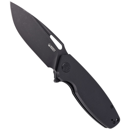 Kubey Knife Tityus, Black G10, Dark Stonewashed D2 (KU322C)