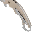 Kubey Wrath Knife Tan G10, Beadblasted 14C26N by MUZI Design (KU261C)