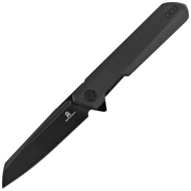 Nóż składany Bestechman Dundee Sheepfoot Black G10, Black PVD D2 by Ostap Hel (BMK09E)