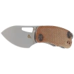 BlackFox Nix Brown Micarta, Acid Stone Washed D2 by Grigorii Matveev (BF-763)