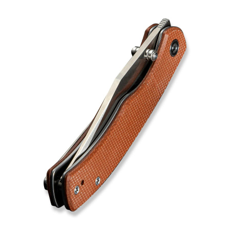 Nóż składany Civivi Clingman Brown Canvas Micarta, Satin Nitro-V by Taylor Martin Best Damn EDC (C23065-3)