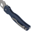 Spyderco Shaman Knife Cobalt Blue G10, Satin CPM SPY27 by Sal Glesser (C229GPCBL)