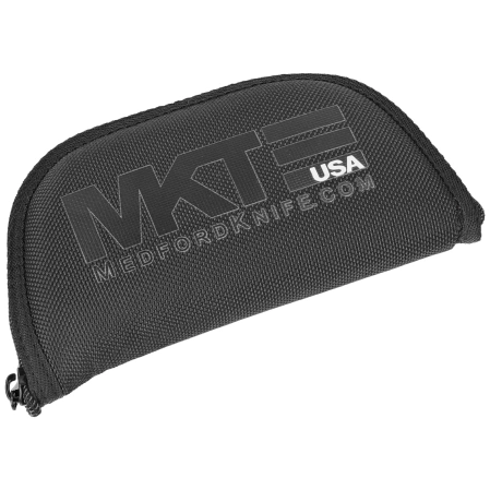 Medford Praetorian Genesis T DP Brushed/Acid Etching/Flamed Blue Titanium, Bronze HW/Clip, Tumbled S45VN by Greg Medford (MK0294TD-03A2-T1C1-BN)