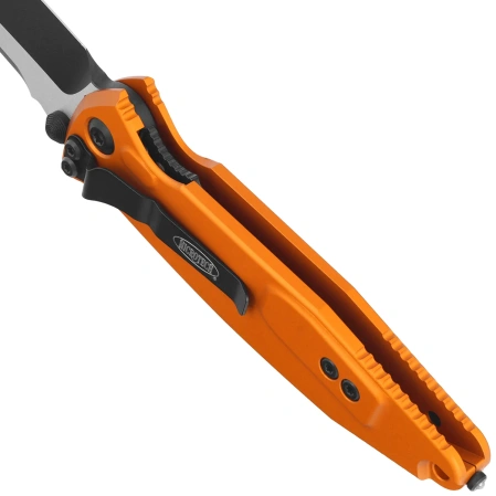 Nóż składany Microtech Socom Elite T/E-M Orange Tangerine Aluminum, Black M390MK by Tony Marfione (161-1OT)