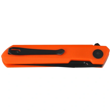 Nóż składany Bestechman Mini Dundee DD Orange G10, Black PVD D2 by Ostap Hel (BMK08C)