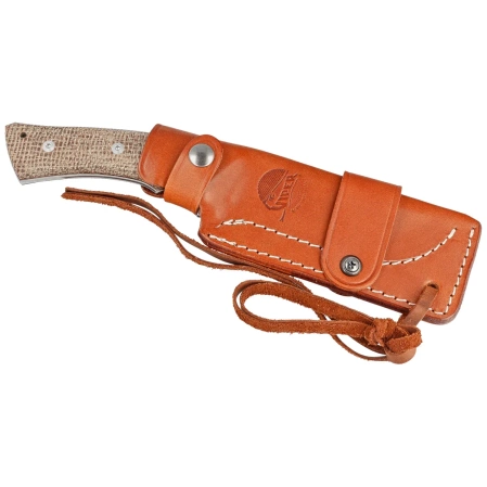 Viper Gianghi Brown Burlap Micarta, Stonewashed N690Co by Fabrizio Silvestrelli Knife (V4882IM)