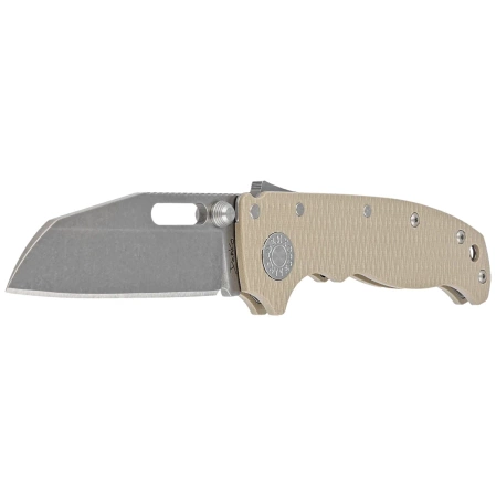 Demko AD20.5 Shark Foot Knife Coyote Tan G10, Stonewashed CPM S35VN by Andrew Demko (205-S35-SFCT)