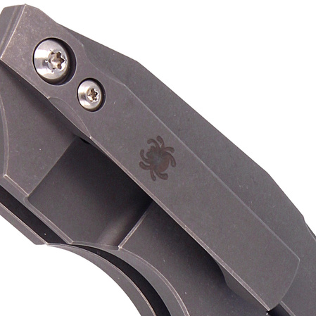 Nóż składany Spyderco Stovepipe Titanium CPM 20CV Plain (C260TIP)