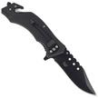 Herbertz CJH US Flag Rescue Knife, Black Blade 420 (44004)
