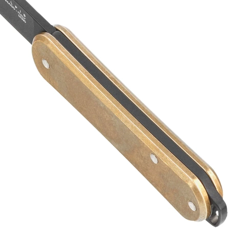 Scyzoryk Fox Vulpis Brass, Black Top Shield M390 (FX-VP108 OTB)