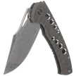 WeKnife Swiftfin Tiger Stripe Titanium, Damasteel Thor (WE23051-DS1)