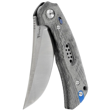 Nóż składany Reate PL-7 Black Micarta, Satin Nitro-V (PL-7 BKM SAT)