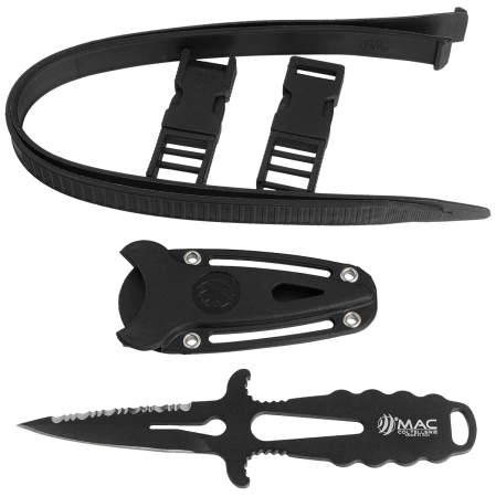 Nóż nurkowy MAC Apnea 9 BE Black Skeleton W 1.4060 (MC APN09-2)