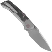Remette RT-Steed Knife Gray Titanium/Black-Pink Carbon Fiber, Pearlescent M390 (RTWS-TP)