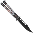 Martinez Albainox Balisong Knife Black Templar 3D Design Steel, Black 3Cr13Mov (02269)