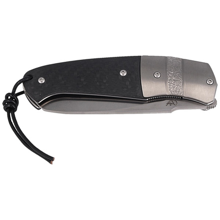 Nóż składany Viper Novis Carbon Fiber/Titanium Bolster, Satin M390 by Fabrizio Silvestrelli (V5974FC)