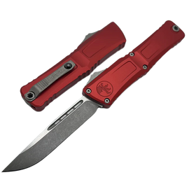 Nóż automatyczny OTF Microtech Combat Troodon Gen III S/E Red Aluminium, Apocalyptic M390MK by Tony Marfione (1143-10APRD)