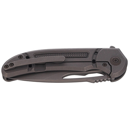 WE Knife Minax Gray Titanium, Gray Stonewashed CPM 20CV by Ferrum Forge (2007B)