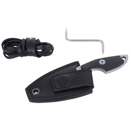 Nóż na szyje MKM Mikro 2 Black G10, Stonewashed M390 by Jesper Voxnæs (MKMR02-GBK)