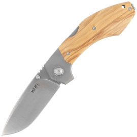 MKM Hero Knife Olive Wood, Satin M390 by Tommaso Rumici (MK HR-OT)
