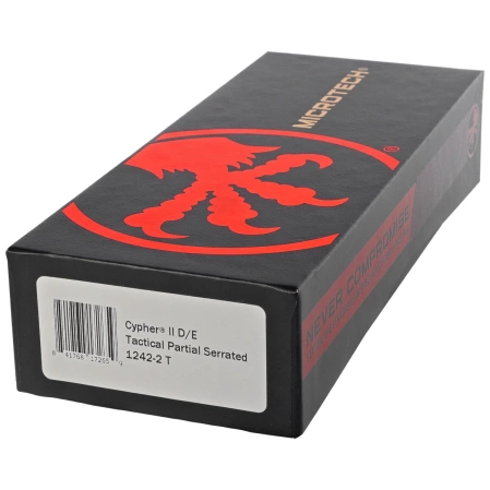Nóż automatyczny OTF Microtech Cypher II D/E Black Aluminium, Black P/S M390MK by Deryk Munroe and Tony Marfione (1242-2T)