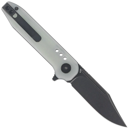 Bestech Syntax CP Transparent G10, Black Stonewashed CPM 154CM by Todd Knife and Tool (BG41C)