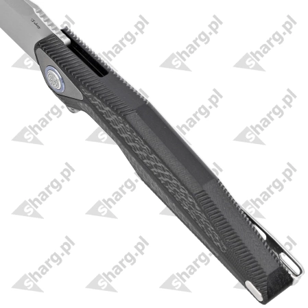 Nóż składany RikeKnife Tulay Integral Black G10/Carbon Fiber, Satin 154CM (RK-TULAY-B/CF)