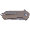 Kubey Campe KU203C Knife Tan G10, Sandblasted D2