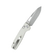 Kubey Bluff KU248G Knife White G10, Sandblasted 14C28N by Garet Caronna