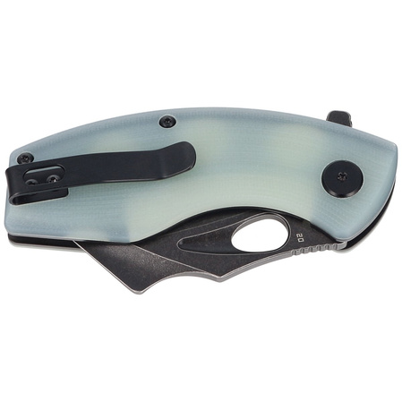 Bestech Lizard Transparent G10, Black Stonewashed D2 Knife (BG39E)