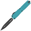 Microtech Ultratech Gen IV D/E OTF Knife Cyan Aluminum, Black M390MK by Tony Marfione (11224-1CN)