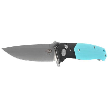 Nóż składany Bestech Swordfish Black/Light Blue G10, Satin 14C28N (BG62F)