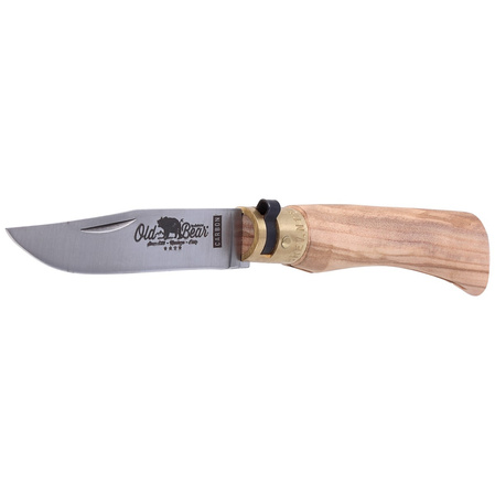 Antonini Old Bear Classical M Knife Olive Wood, Satin C70 (9306/19_LU)