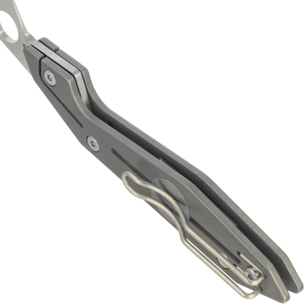 Nóż składany Spyderco Nand Gray Titanium, Satin M398 by Paul Alexander (C270TIP)