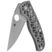 Spyderco Edgerati Knife Gray Aluminum, Satin CPM S30V by Sal Glesser (C266ALP)