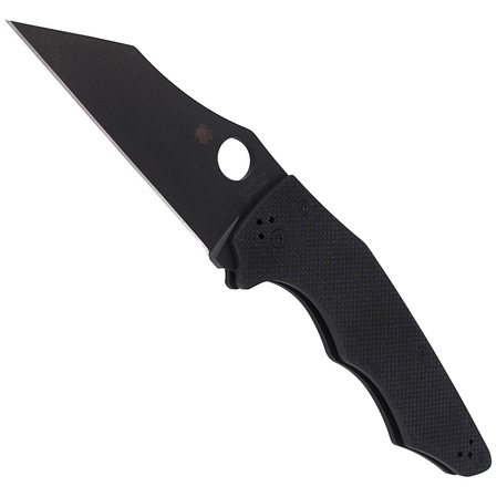 Spyderco YoJumbo Knife Black G10, Black DLC CPM S30V by Michael Janich (C253GPBBK)