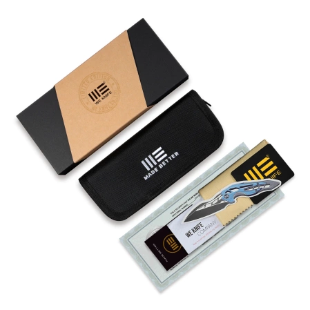 WE Knife Orpheus LE No ???/155 Bronze / Black Titanium / Jungle Wear Fat Carbon Fiber, Black Stonewashed CPM 20CV (WE23009-1)