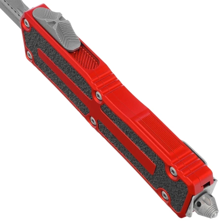 Nóż automatyczny OTF Microtech Scarab II Gen III D/E Red Aluminium, Apocalyptic M390MK by Tony Marfione (1280-10APRD)
