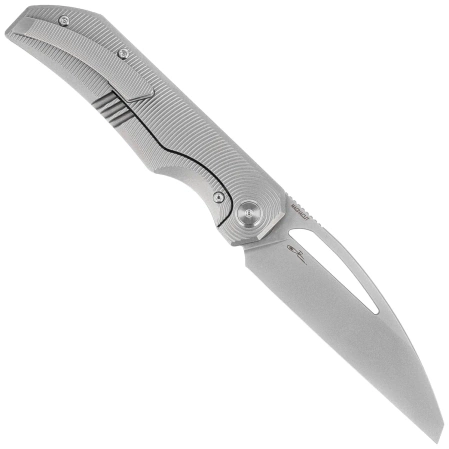 Nóż składany Bestech Taipan Grey Titanium, Bead Blasted / Stonewashed MagnaCut by James Lowe (BT2503A)