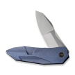 WE Knife Solid Blue Titanium, Polished Bead Blasted CPM 20CV by Gustavo T. Cecchini (WE22028-4)