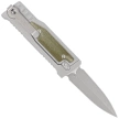 Nóż grawitacyjny Reate Mini EXO OTF Gravity D/E Bead Blasted Titanium/Green Micarta, Stonewashed CPM 3V