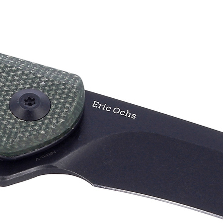Nóż CIVIVI Mini Sandbar Green Micarta, Black Stonewashed by Eric Ochs (C20011-3)