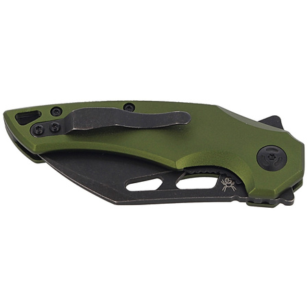 Nóż FoxEdge Atrax Green Aluminium, Black Stonewashed by Simonutti (FE-026 AOD)