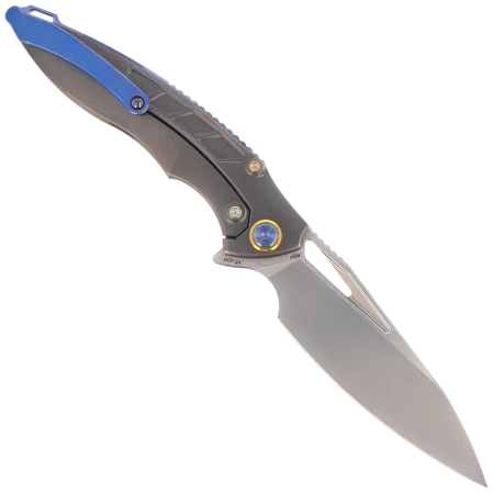 Nóż składany Rike Knife RK 1902 R/CF Titanium/Red Carbon Fiber, Bead Blasted M390