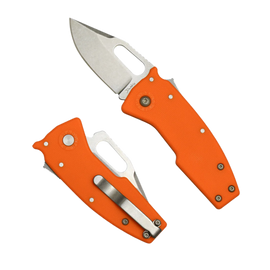 Nóż składany Demko Nano-Shark CP Orange GRN, Stonewashed AUS10A by Andrew Demko (NANO-10A-Orange GRN-CP)