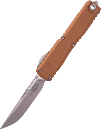 Nóż automatyczny OTF Microtech Ultratech Gen IV S/E Brown Aluminium, Apocalyptic M390MK by Tony Marfione (11214-10APBN)