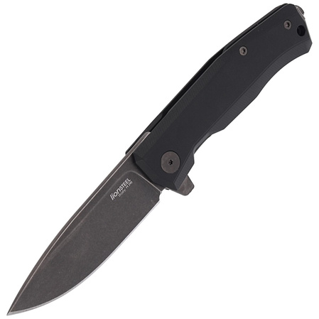 LionSteel Myto Knife Black Aluminum, PVD/Stonewashed M390 by Molletta (MT01A BB)