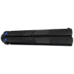Martinez Albainox Balisong Skulls Knife Black Aluminum, Black 3Cr13Mov (02201)