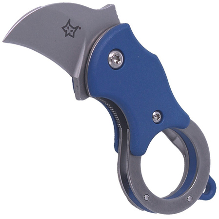 FOX Mini-KA Folding Knife FRN Blue, Bead Blasted (FX-535 BL)