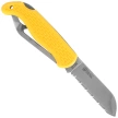 Nóż składany żeglarski MAC Coltellerie Boat 2 Yellow PP/TPE,  Satin W 1.4034 (MC BOT2.Y)